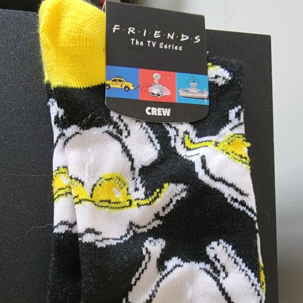 Friends Socks Turkey with Glasses from the Thanksgiving Episode NWT! - Picture 1 of 3